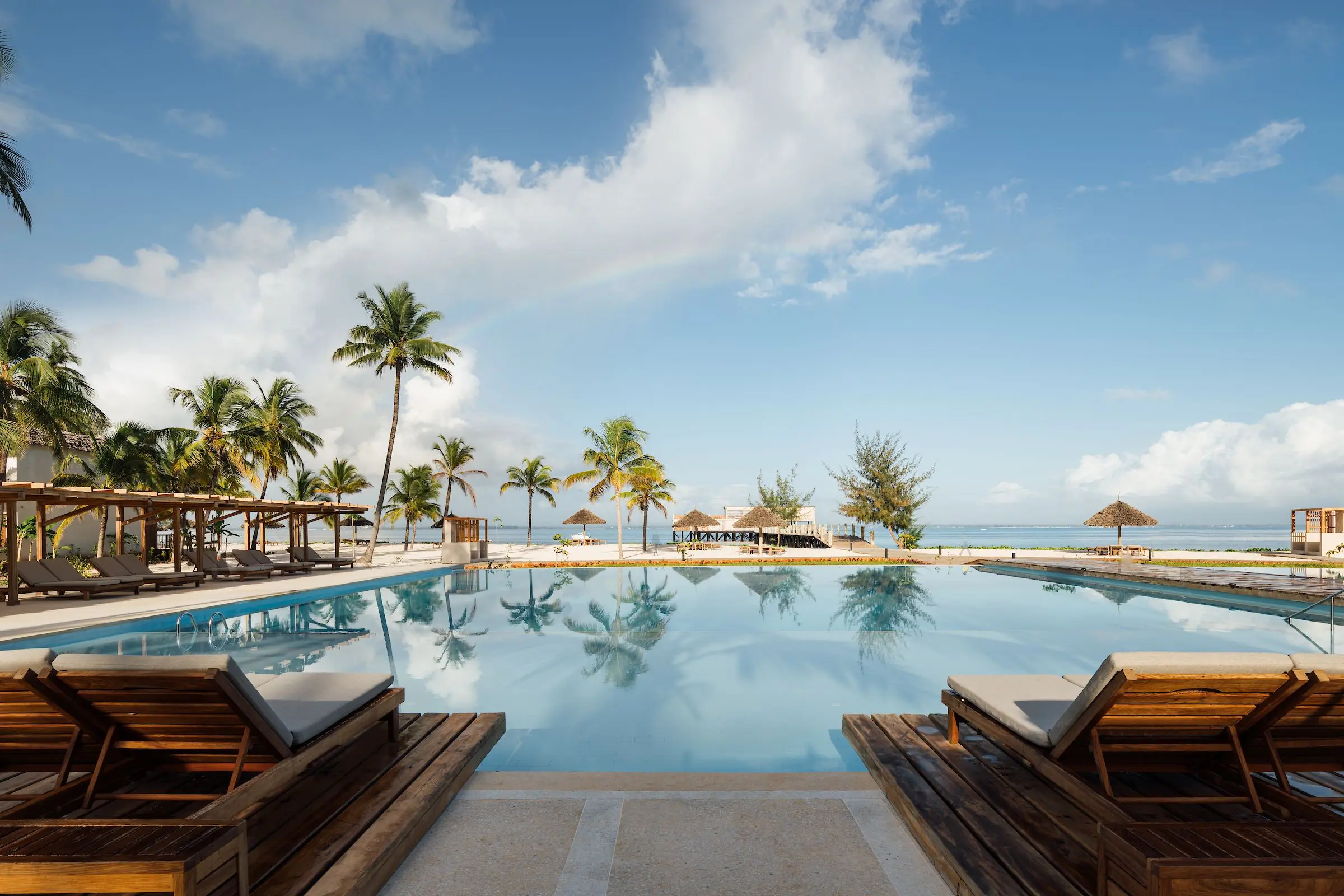 Jaz Elite Aurora Zanzibar main pool with tropical ocean views